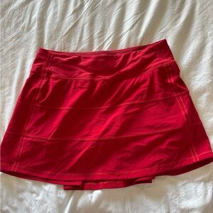 lululemon athletica Red Mini Skirt
